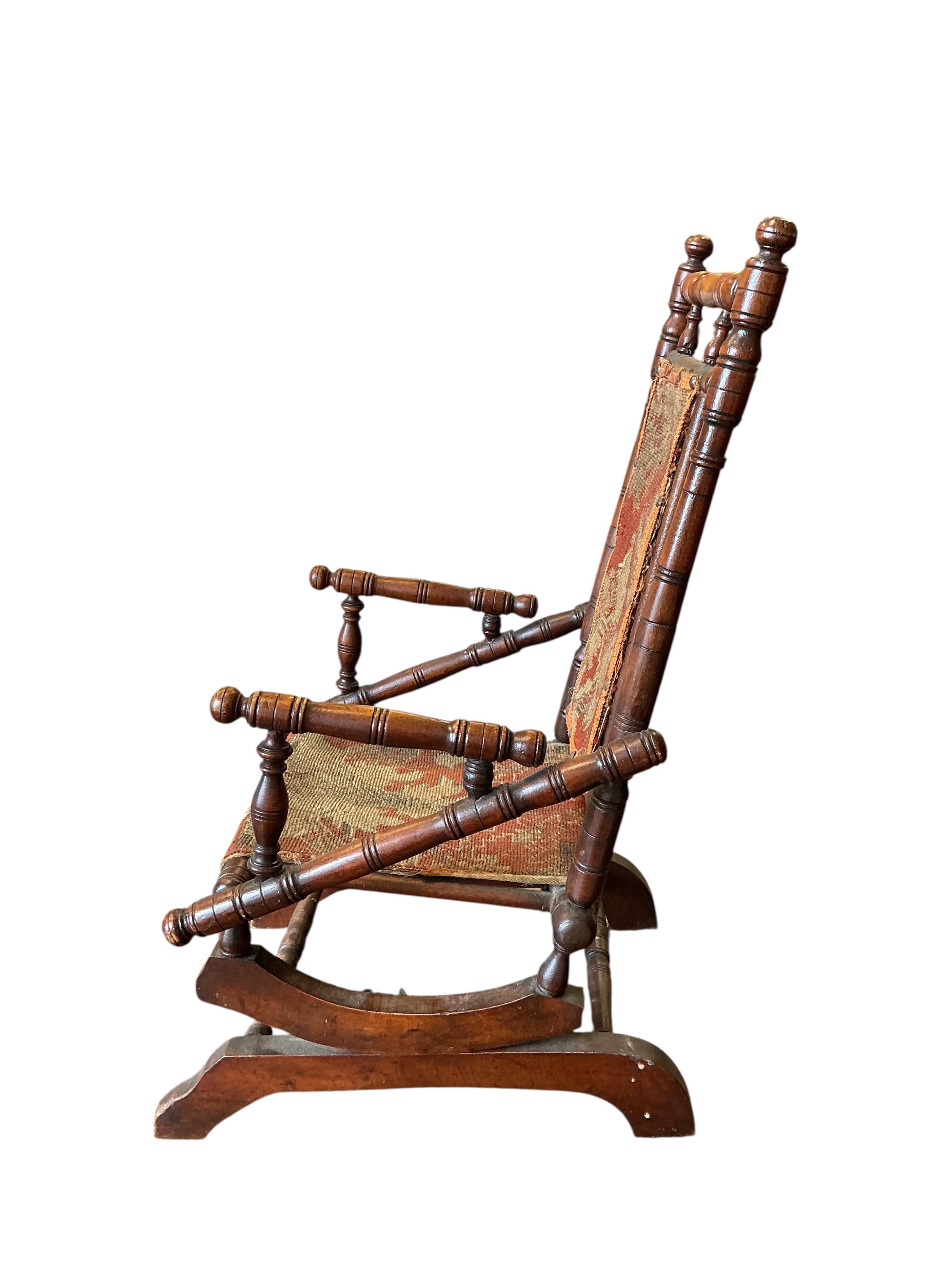 A child's rocking chair